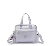 Kipling Borsa tote Alanna da donna, lilla satinato metallizzato, 39,5 cm L x 30,5 cm H x 16,5 cm P, Lilla satinato metallizzato, 15.5''L x 12''H x 6.5''D