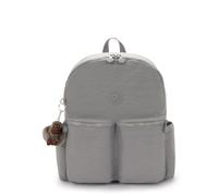 Kipling Charnell - Zaino per laptop da 11,5", Grigio Nuvoloso, Medium, Casual