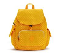 Kipling CITY PACK S, Zaino, Donna, Giallo (Morbido Dot Giallo), Taglia unica