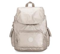 Kipling City Pack S, Zaino Piccolo, Metallic Glow (Argento)
