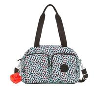Kipling COOL DEFEA Borsa a tracolla media, Abstract Print (Bianco)