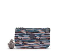 Kipling Creativity L Astuccio, Astuccio Organizer Grande Leggero con Chiusura a Zip & Scomparti Multipli, Versatile Borsa Cosmetici & Accessori da Viaggio Quotidiano - Mineral Stripes