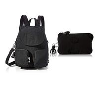 Kipling Firefly UP, Backpacks Donna, Nero Noir, 14x22x31 cm+Pouches/Cases Donna,