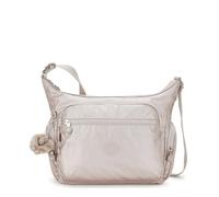 Kipling Gabbie, Borsa a Tracolla Media, Metallic Glow (Argento)