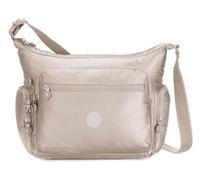 Kipling Gabbie, Borsa a Tracolla Media, Metallic Glow (Argento)