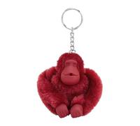 Kipling MONKEYCLIP M, Portachiavi a Forma di Scimmia Medio, Funky Red