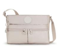 Kipling New Angie Borsa a tracolla piccola, Metallic Glow (Argento)