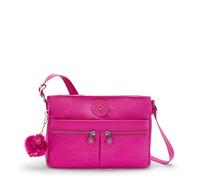 Kipling New Angie Metallic Crossbody Bag, Fucsia incandescente, 10.75''L x 8''H x 3''D