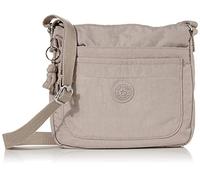 Kipling Sebastian, Tracolla Donna, Grigio Grigio, 9"L x 8.5" H x 1.75" D