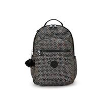 Kipling Seoul Prt - Zaino da donna per computer portatile da 15", resistente, capiente, con spallacci imbottiti, custodia protettiva integrata