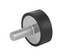 KIPP - Bedienteile | Normelemente K0571.07004555.20 K0571 Tampone Gomma Nero, 70 mm