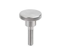 KIPP K0140 - Pezzi di comando 062X25.20 vite zigrinata manopole e bottoni, colore: Argento