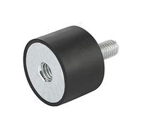 KIPP K0568.01001555.20 K0568 - Parafango in gomma, colore: Nero