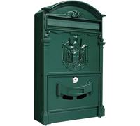Kippen 10006CV - Cassetta Postale Modello "REGIUS" di Colore Verde. Dimensioni: 410x90x260mm.