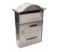 Kippen 10006PS - Cassetta Postale Modello "GLORY" di Colore Silver. Dimensioni: 350x250x100mm.