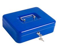 Kippen 10032B3 - Cassetta Portavalori con Vassoio Portamonete. Colore Blu. Dimensioni: 250X180X90mm.