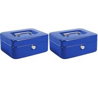 kippen 10333B1 Cassetta Portavalori Blu, Dimensioni: 150X120X80 mm (Confezione da 2)