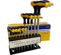 kippen 1068B1 Set 10 PCS di Chiavi a Brugola Doppie. Impugnatura in Bicomponente