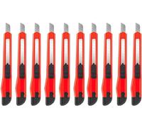 Kippen 1138K10 - Confezione da 10 pezzi di Cutter Autobloccante in Plastica con Lama a spezzare standard da 9 mm.