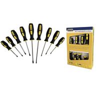 Kippen 1226BX - Set da 9 Pezzi di Cacciaviti Semi Professionali in Acciaio al Cromo Vanadio con Impugnatura in Materiale "Soft Grip"
