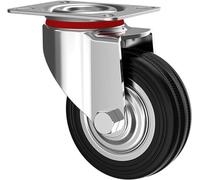 Kippen 1601EX - Ruota Industriale con Piastra Girevole. Diametro 200 mm.