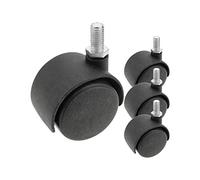 Kippen 1615K1 - SET DI 4 RUOTE GEMELLATE DA MM.40 CON PERNO FILETTATO M8