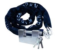 kippen 2016D - Kit Sicurezza per Moto, Scooter e Bici, Composto Da: Catena Antifurto Misura 10X2000 mm + Lucchetto Cementato Antiscasso 90 mm.