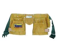 Kippen 3021A - Borsa Doppia da Carpentiere in Crosta, 1 Pezzo