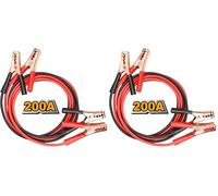 Kippen 4009A - Coppia cavi per batteria 200 Ampere, lunghezza 2,50 mt. (Confezione da 2)