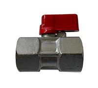 Kippen 5004A - Mini valvola a Sfera in Ottone. Attacco F/F da 1/2"