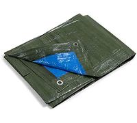 kippen 6068B1 - Telone Occhiellato Bicolore con Grammatura da 90 g/m². Taglia 3x4 (12 m²) Verde/Blu