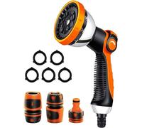 Kippen 6162X - Kit per Irrigazione composto da Pistola a Spruzzo con 10 Modalità Regolabili + Raccordi ad Innesto Rapido