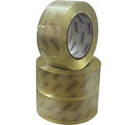 kippen 9004TX - Confezione da 3 Rotoli di Nastro Adesivo Trasparente per Imballaggi. Misura: 132mt x 50mm.