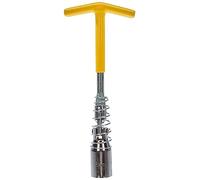 KIPPEN Chiave a Doppio Snodo per Candela da 21 mm, Meccanico, Manopola, Manuale, Giallo