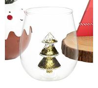 Kippsicheres Getränkeglas - Weihnachtsbaum Weingläser und Trinkbecher, Weihnachtsgläser |Für Tisch Hochzeit Party Feiertag Geburtstag Zuhause Büro Bar Restaurant Tee Milch Saft Wasser