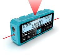 KIPRIM Metro Laser 120m con Doppio Raggio Bidirezionale, Linea Laser Verticale e Livella Elettronica, Misura in Metri/Piedi/Pollici, USB-C - DR120