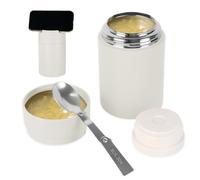 kiptyg Thermos per Alimenti 500ml con Cucchiaio e Supporto Telefono, Barattolo Termico Acciaio Inox 316, Portavivande Isolato Impermeabile Mantiene Cibo Caldo 12h, per Ufficio, Bambini