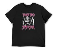 kipzzz Twisted Sister Band Profile Tee T-Shirt Mens Unisex Black S