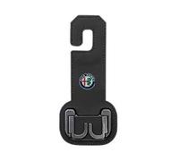 KIQETCLL Ganci Premium in Pelle per Sedile Auto, Doppio Gancio per Alfa Romeo 4C Coupe 2020 2021 2022 2023 2024 2025, Pratico per Borse e Oggetti, Accessorio Organizzatore per Auto di qualità, Uno