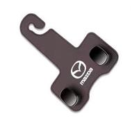 KIQETCLL Ganci Premium in Pelle per Sedile Auto, Doppio Gancio per Mazda 3 MPS 2006 2007 2008 2009, Pratico per Borse e Oggetti, Accessorio Organizzatore per Auto di qualità, Uno,Brown