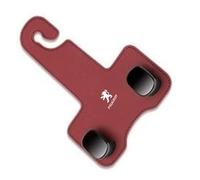 KIQETCLL Ganci Premium in Pelle per Sedile Auto, Doppio Gancio per Peugeot 407 2004 2005 2006 2007 2008 2009 2010, Pratico per Borse e Oggetti, Accessorio Organizzatore per Auto di qualità, Uno,Red