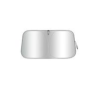 KIQETCLL Parasole Auto, Copriparabrezza in Alluminio Pieghevole Interno, Protezione UV e Termica, per Mitsubishi Lancer Evolution X 2007 2008 2009 2010 2011, Schermo Parabrezza Anteriore,Silver1