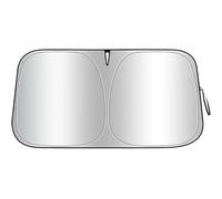 KIQETCLL Parasole Auto, Copriparabrezza in Alluminio Pieghevole Interno, Protezione UV e Termica, per Mitsubishi Lancer Evolution X 2007 2008 2009 2010 2011, Schermo Parabrezza Anteriore,Silver2