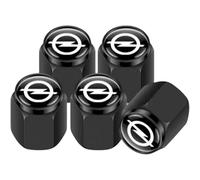 KIQETCLL Tappo Valvola in Lega di Alluminio per Opel Mokka-e 2020-2025, Antipolvere e Antigoccia, con Guarnizione per Tenuta Stabile, Adatto per Pneumatici Auto,Black
