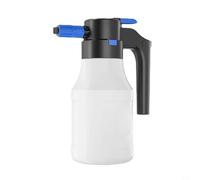KiraKira Auto elettrica multifunzionale per lavatrice 1,5 l, spruzzatore di schiuma ad alta pressione con valvola di sicurezza, per dettagli auto, bagno e giardino, bottiglia bianca