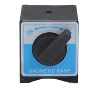 KiraKira Base magnetica per indicatore del quadrante, interruttore on/off a forte tenuta con foro per vite M8, indicatore di prova del supporto in metallo e livello digitale, 50 x 63 x 55 mm (solo