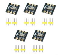 KiraKira Confezione da 5 moduli microfonici omnidirezionali inmp441, a bassa potenza, interfaccia I2S a 24 bit, colore nero (non saldato)