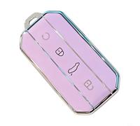 KiraKira Custodia per chiave auto impermeabile morbida in TPU 2025 per SUV compatto telecomando a 4 pulsanti, copertura completa antiurto per guscio di protezione con portachiavi, nero e bianco, set