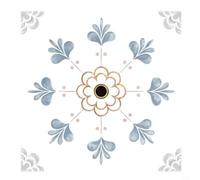 KiraKira Decalcomanie impermeabili per auto pavimenti, 15,2 x 15,2 cm, motivo floreale, facili da installare, per cucina, ingresso, confezione da 20 (CRY003)