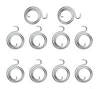 KiraKira Interno per molle della maniglia della porta, 2,5 giri, spessore 1,2 mm, diametro esterno 28 mm, finitura nera opaca per kit di riparazione del meccanismo di chiusura a bobina di ricambio